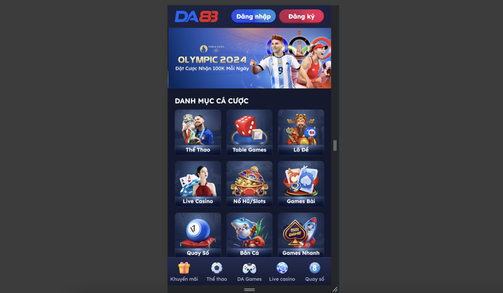 Tải App DA88 - Thế giới cá cược online hoàn hảo 1 App DA88