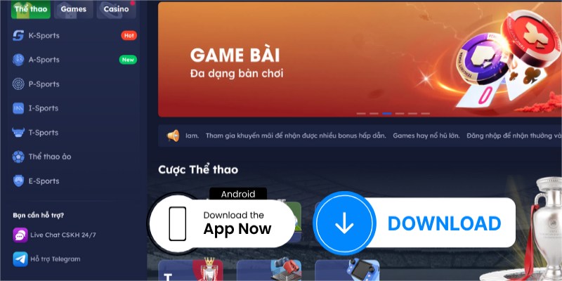 Tải App DA88 - Thế giới cá cược online hoàn hảo 3 Tiến hành tải app DA88